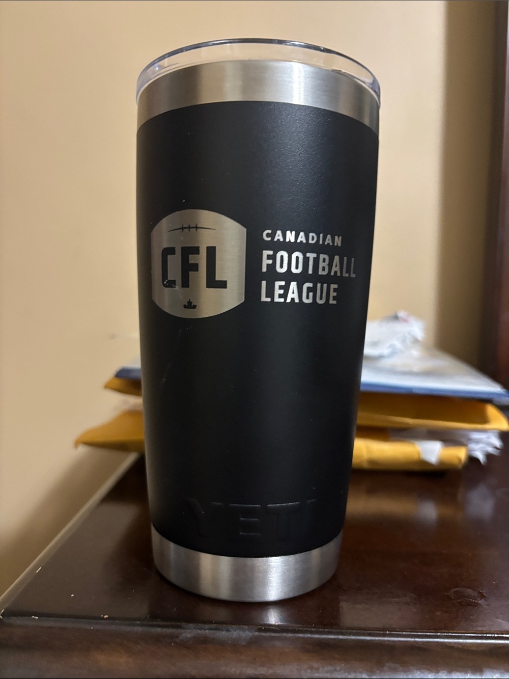 Yeti Black Insulated Tumbler with LCF Logo